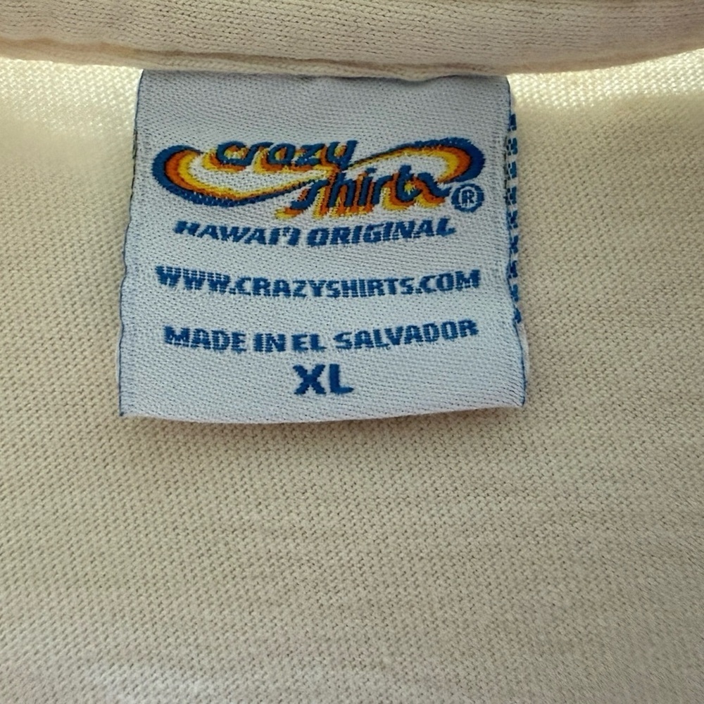 Crazy Shirts Hawaii Kau Kau Time Fo Eat Coconut Dyed Tee Shirt Men XL - Picture 6 of 8